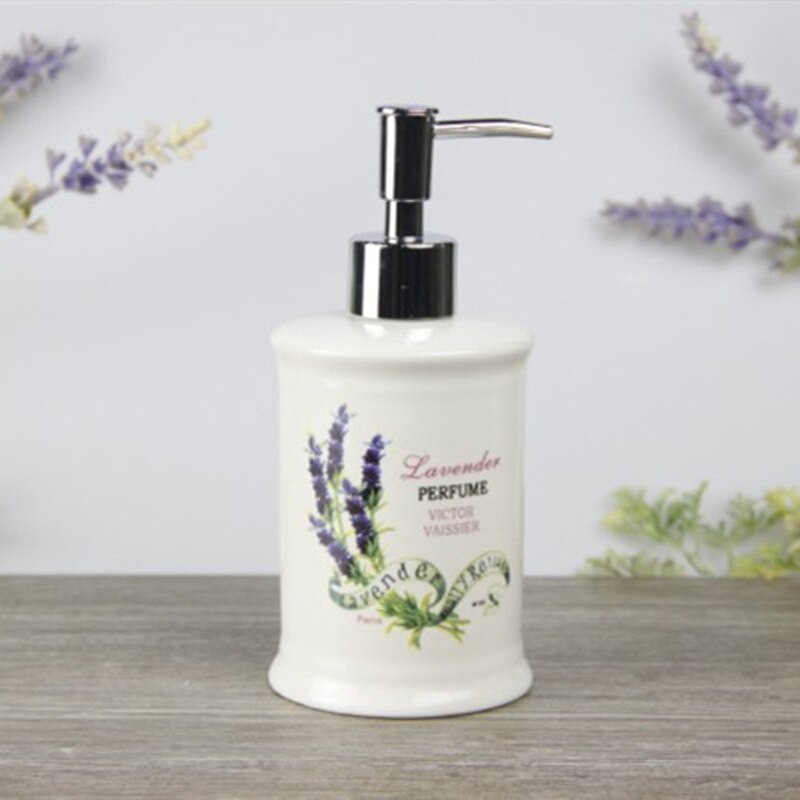 380 ml-es kerámia fürdőszobai kiegészítők tusfürdős flakon konyhába Romantic House szappanadagoló kézfertőtlenítő palack Lotion palack