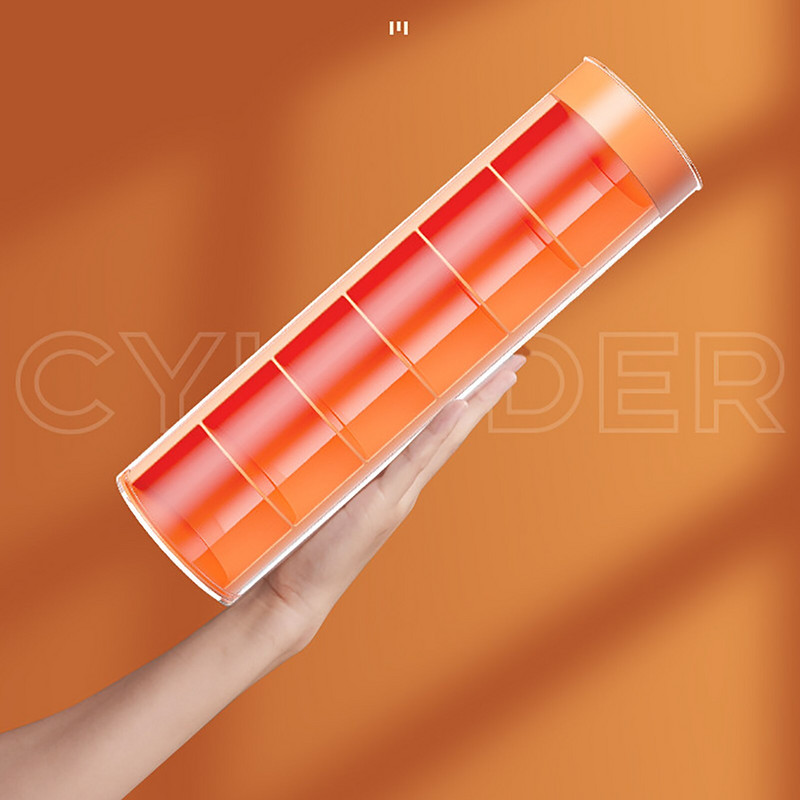 6 võre sokkide hoiustamiskarp Kokkupandav kapisahtel Organisaatorid Riidekapid Aluspüksid Läbipaistva kaanega hoiukarp