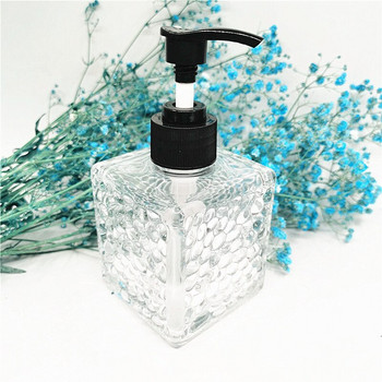 WHYOU 1Piece Стъклена течна бутилка за миене на ръце Дозатор за сапун Body Wish Шампоан Съхранение на емулсия Комплект аксесоари за баня