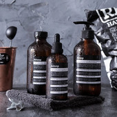 Flacon de depozitare din sticlă maro, 250 ml, 500 ml, dozator de săpun, flacon de șampon pentru baie, nordic, 100 ml, ulei esențial, flacon picurător gol