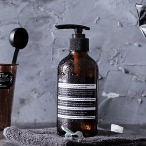 Flacon de depozitare din sticlă maro, 250 ml, 500 ml, dozator de săpun, flacon de șampon pentru baie, nordic, 100 ml, ulei esențial, flacon picurător gol