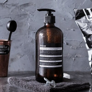 Flacon de depozitare din sticlă maro, 250 ml, 500 ml, dozator de săpun, flacon de șampon pentru baie, nordic, 100 ml, ulei esențial, flacon picurător gol