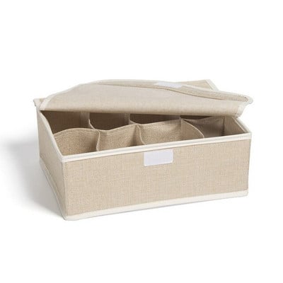 Fehérnemű Tároló doboz Összehajtható fiók Szervező fehérneműhöz Zokni Rövidnadrág Melltartó Otthoni Szekrény Ruha Rendszerező Mosható