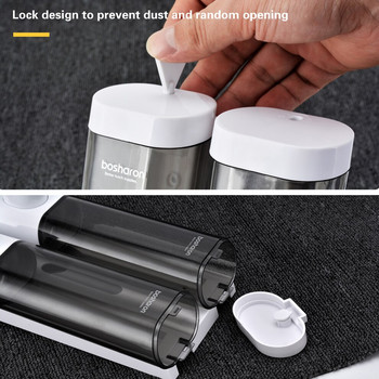 Liquid Double Hand Dispenser Wall 300ml Plastic Home Decoration Accessories Organizer for Bathroom Bottle Dispenser