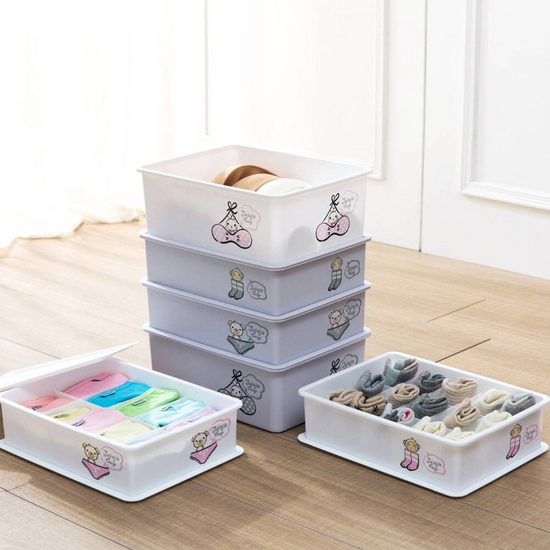 OTHERHOUSE Női Férfi Fehérnemű Szervező tároló doboz tok fedő fiókkal Szekrény Rendező Sálak Zokni Melltartók