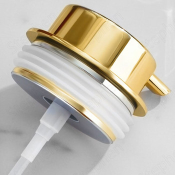 Relief Craft Стъклен дозатор за сапун Европейски модерен бутилка шампоан Golden Stroke Прозрачен дезинфектант за ръце Аксесоари за баня