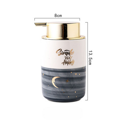 400 ml putojantis muilo dozatorius vonios kambario rankų dezinfekavimo priemonė dušo želė Šampūno buteliukas Šiaurės keramikos tuščias pildymas Sandėliavimas Subbuteliai