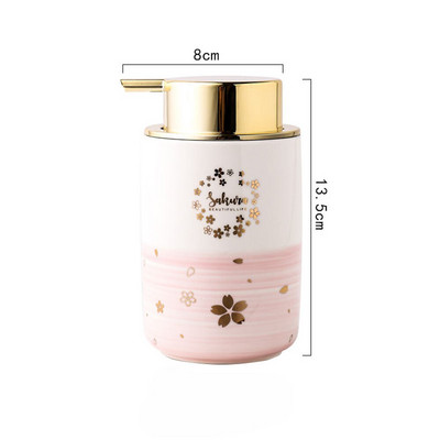 400 ml putojantis muilo dozatorius vonios kambario rankų dezinfekavimo priemonė dušo želė Šampūno buteliukas Šiaurės keramikos tuščias pildymas Sandėliavimas Subbuteliai