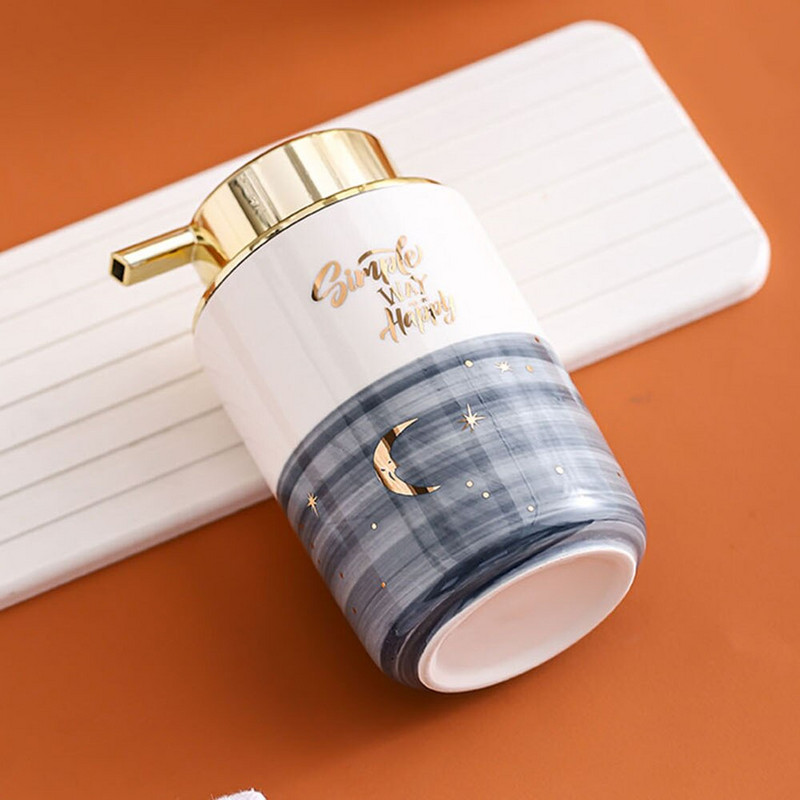 400 ml putojantis muilo dozatorius vonios kambario rankų dezinfekavimo priemonė dušo želė Šampūno buteliukas Šiaurės keramikos tuščias pildymas Sandėliavimas Subbuteliai