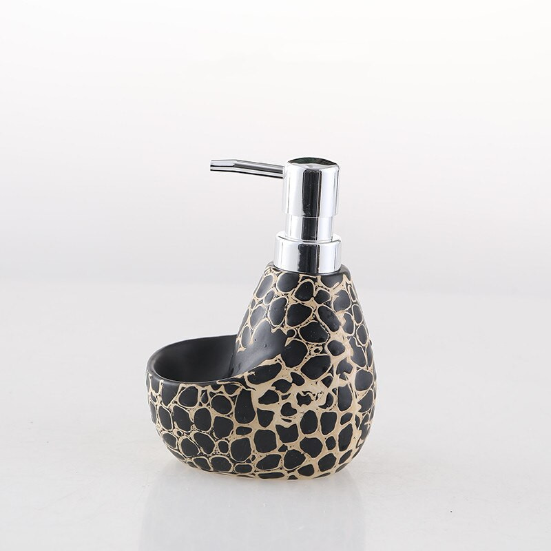 „Vintage Leopard Print“ keraminio muilo dozatorius, skystas losjonas, buteliukas, muilo indas, rankų dezinfekavimo priemonė, nešiojamasis dušo želė buteliukas 35