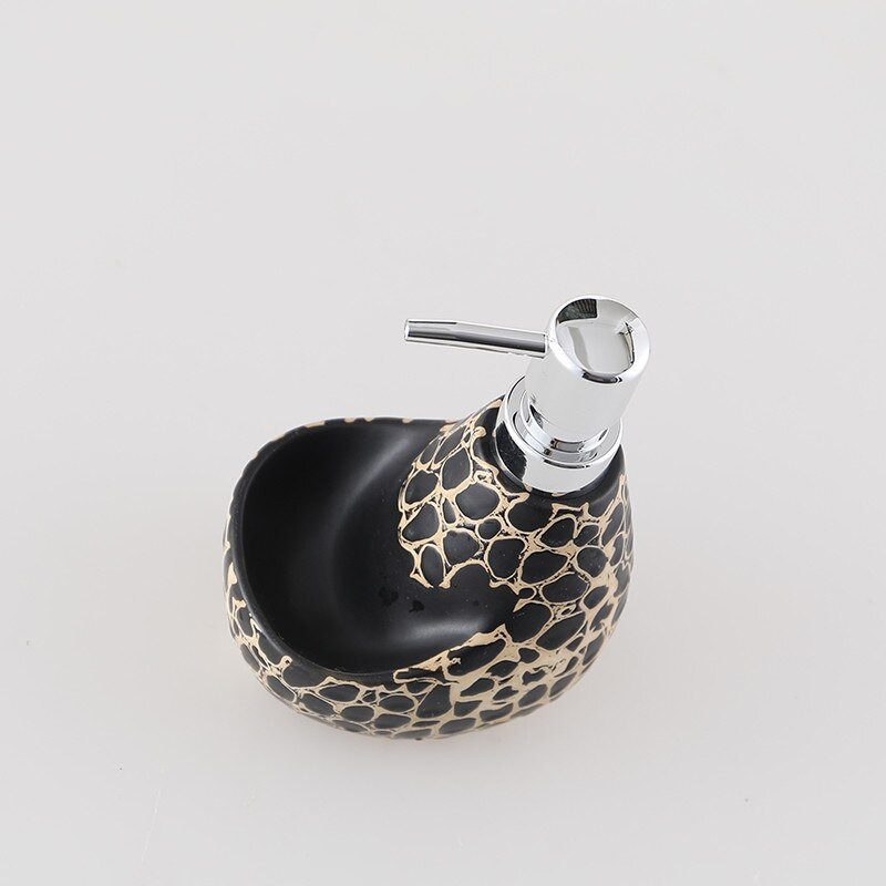 „Vintage Leopard Print“ keraminio muilo dozatorius, skystas losjonas, buteliukas, muilo indas, rankų dezinfekavimo priemonė, nešiojamasis dušo želė buteliukas 35