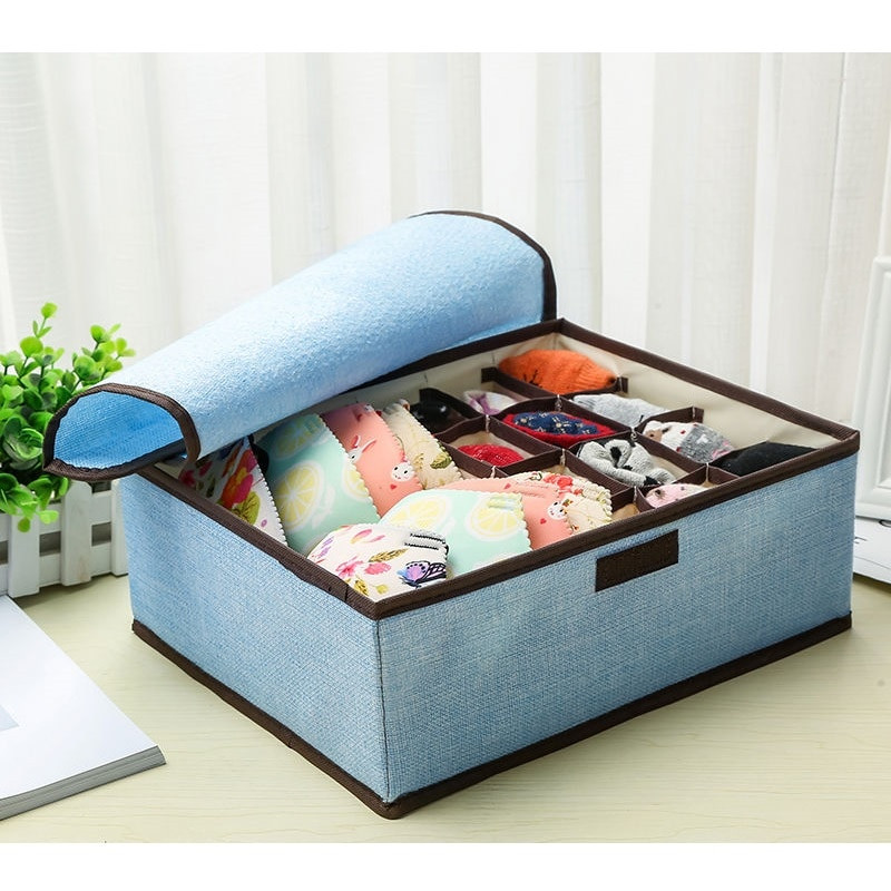 Apatinių drabužių laikymo dėžė Sulankstoma drabužių spinta Drabužių laikymo dėžutė kelnaitėms kojinėms Liemenėlė Tinklelis Stalčių laikymo Organizatoriai Medvilniniai skalbiniai