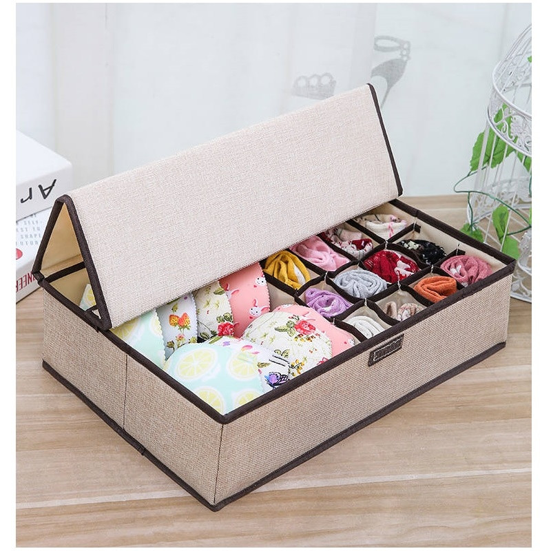 Apatinių drabužių laikymo dėžė Sulankstoma drabužių spinta Drabužių laikymo dėžutė kelnaitėms kojinėms Liemenėlė Tinklelis Stalčių laikymo Organizatoriai Medvilniniai skalbiniai