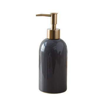 420ML Керамични дозатори за сапун Златна притискаща глава Аксесоари за баня Дозатор за душ гел Бутилка за дозиране на емулсия