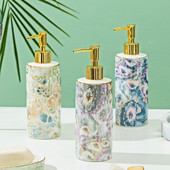 1 PC Nordic Ins Keraminis skysto muilo dozatorius Losjono dozavimo buteliukas rankų dezinfekavimo priemonės preso buteliukas Vonios reikmenų rinkinys Dovana