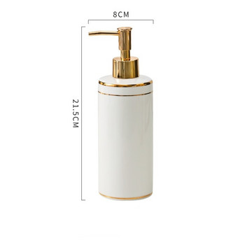 1 PC Nordic Ins Ceramic Liquid Soap Dispenser Lotion Dispensing Bottle Hand Sanitizer Press Bottle Σετ αξεσουάρ μπάνιου Δώρο
