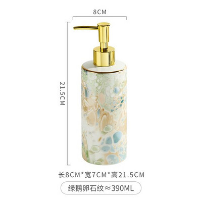 1 PC Nordic Ins Keraminis skysto muilo dozatorius Losjono dozavimo buteliukas rankų dezinfekavimo priemonės preso buteliukas Vonios reikmenų rinkinys Dovana