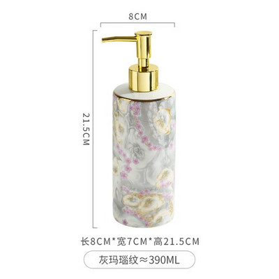1 PC Nordic Ins Keraminis skysto muilo dozatorius Losjono dozavimo buteliukas rankų dezinfekavimo priemonės preso buteliukas Vonios reikmenų rinkinys Dovana