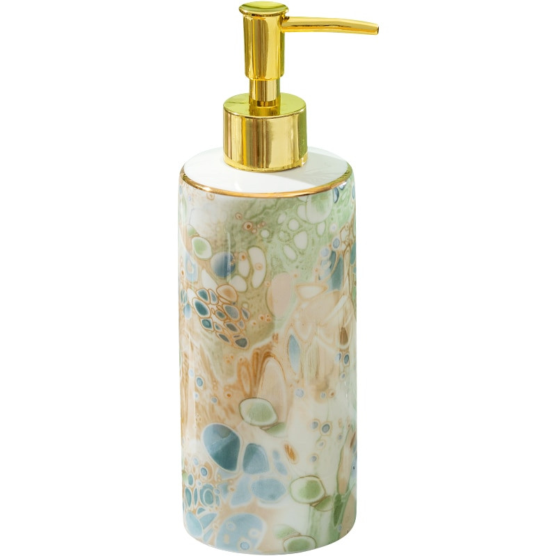 1 PC Nordic Ins Keraminis skysto muilo dozatorius Losjono dozavimo buteliukas rankų dezinfekavimo priemonės preso buteliukas Vonios reikmenų rinkinys Dovana