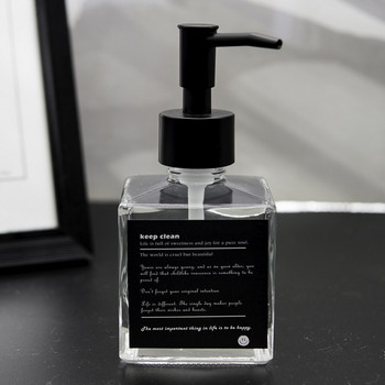 200ml Glass Soap Dispenser Nordic Home Hotel Μπουκάλι για πλύσιμο χεριών Λοσιόν κουζίνας Υπομπουκάλι αποθήκευσης υγρού απορρυπαντικού