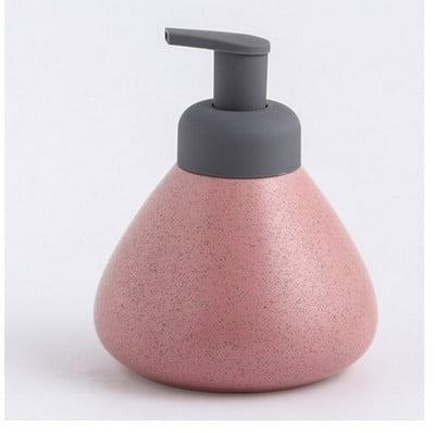 Fekete kerámia buborékszappan adagoló/porcelán hab emulziós nyomópalack/habos tusfürdő flakon/préselő típus habzó Co.