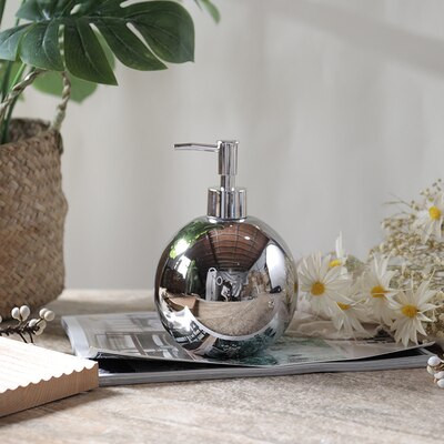 400ml Nordic Lotion Bottle Silver Mirro Bottle Kerámia szappanadagoló sampon tusfürdős Palack Kerámia Kézfertőtlenítő Palack Pr