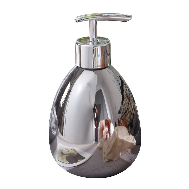 400ml Nordic Lotion Bottle Silver Mirro Bottle Kerámia szappanadagoló sampon tusfürdős Palack Kerámia Kézfertőtlenítő Palack Pr