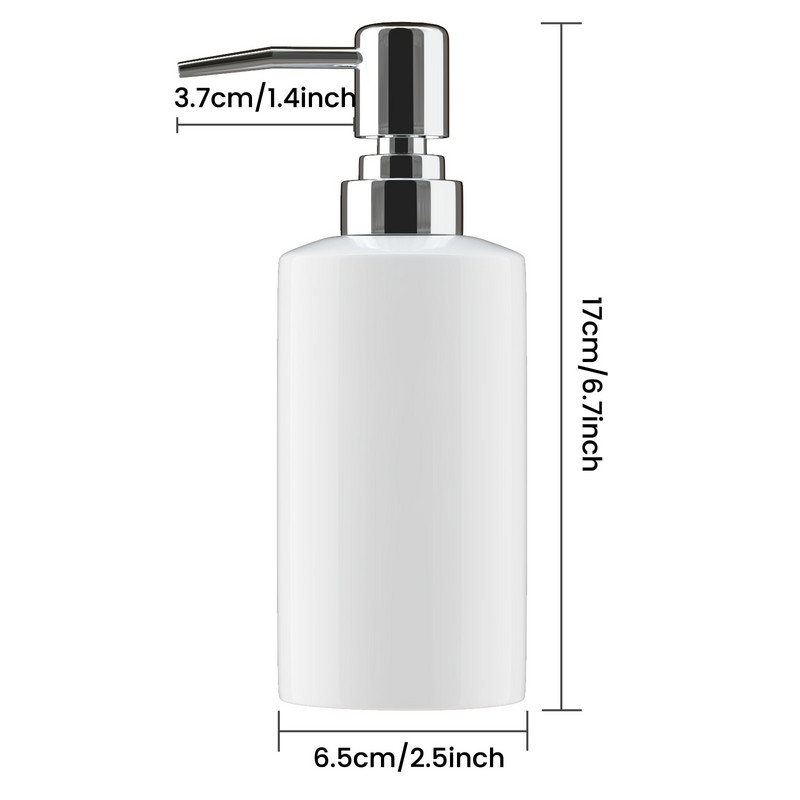 Dozator de săpun din ceramică Flacon dezinfectant pentru mâini Cap mare cu pompă multifuncțional pentru șampon lichid