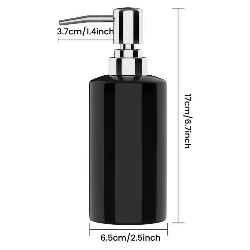 Dozator de săpun din ceramică Flacon dezinfectant pentru mâini Cap mare cu pompă multifuncțional pentru șampon lichid