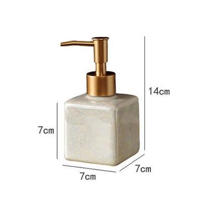 Pearl Glaze kerámia szappanadagoló Nordic Modern fehér jég repedezett textúra nyomó sampon palack fürdőszoba dekorációs kiegészítők