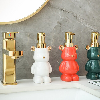 Κεραμική λοσιόν Προσομοίωση φιάλης Animal Cartoon Bear Pump Head Press Μπουκάλια διανομής σαπουνιού Αξεσουάρ αποθήκευσης μπάνιου