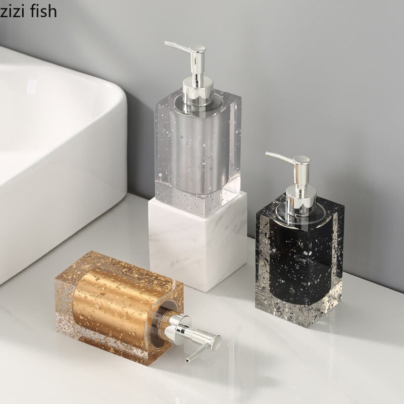 Simple Resin sampon kézfertőtlenítő flakon hordozható testápoló palack otthoni fürdőszobai kiegészítők balzsam szappanadagoló