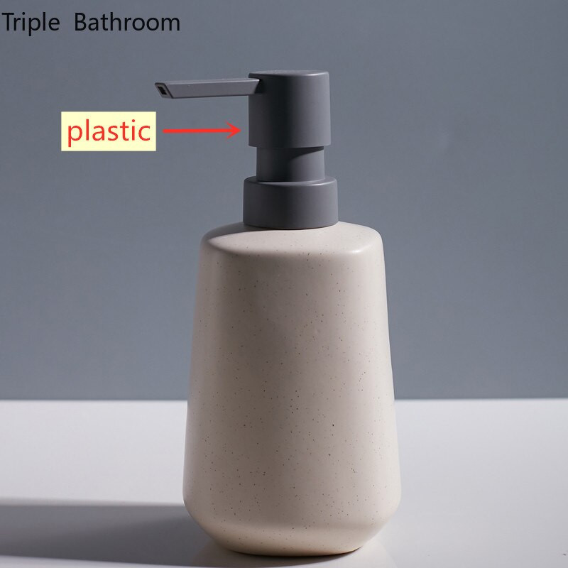 Nordic Ceramic Szilárd színű Szappanpalack Konyha Fürdőszoba Kiegészítők Sampon tusfürdő adagoló flakon csuklópánt adagoló