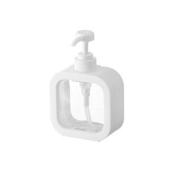 Διαφανή πλαστικά μπουκάλια αντλίας για επαναγεμιζόμενο διανομέα σαπουνιού μπάνιου για οικιακή χρήση Push On αφαιρούμενο περίβλημα C66