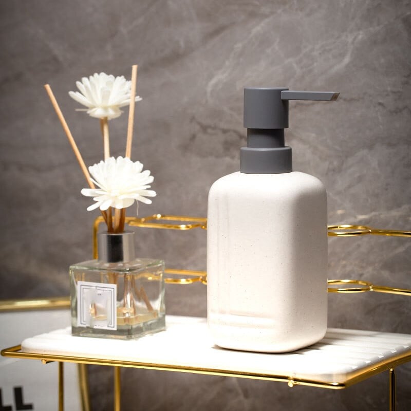 „Simple Bathroom Lotion Bottle“ viešbučio vonios kambario veido valiklis, šampūnas, rankų muilas, dušo želė losjono buteliukas, stūmimo tipo dozatorius