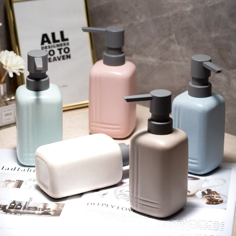 „Simple Bathroom Lotion Bottle“ viešbučio vonios kambario veido valiklis, šampūnas, rankų muilas, dušo želė losjono buteliukas, stūmimo tipo dozatorius