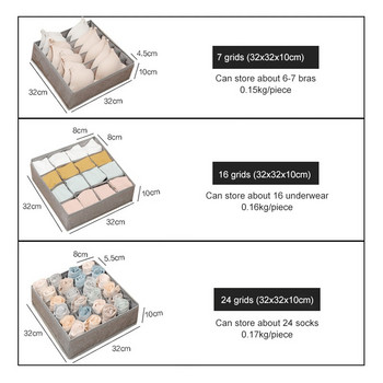 Органайзери за чекмеджета Кутия за съхранение на дрехи Кутия за съхранение на чорапи в стил чекмедже Сгъваем домашен гардероб Облекло organizadores