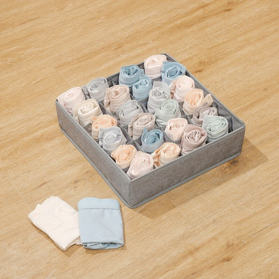 Fiókszervezők Ruházat Zokni Tároló doboz Fiókos felosztás Tároló Összecsukható Otthoni Szekrény Ruházat organizadores