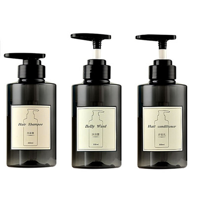 3 buc/set 500 ML dozator de săpun sticle pompă sticle reîncărcabile șampon săpun de corp set de recipiente pentru balsam de păr