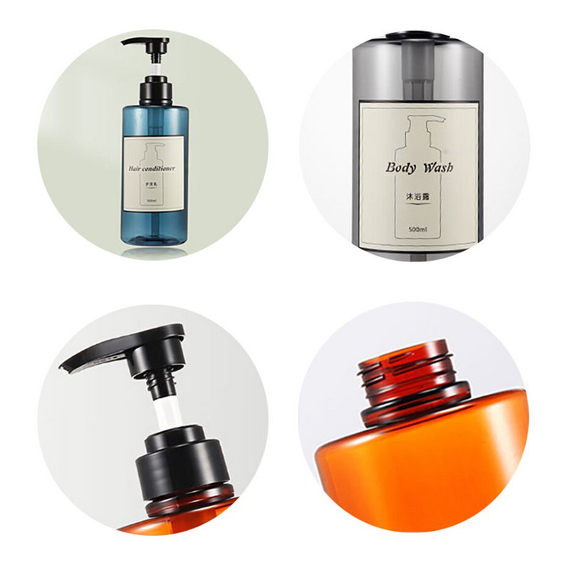 3 buc/set 500 ML dozator de săpun sticle pompă sticle reîncărcabile șampon săpun de corp set de recipiente pentru balsam de păr