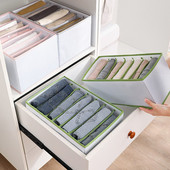 Skapja organizators Uzglabāšanas kaste Salokāma Apakšveļas Organizatori Glabāšanas sadalītāji Atvilktņu Organizators Zeķes 7 Režģu Kaste Drēbēm