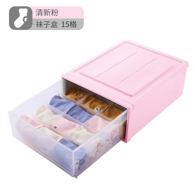 Apatiniai drabužiai Liemenėlės Kojinės Drabužiai Dėžė Spintelė Organizatoriai Drabužių spinta Spinta Namai Organizacija Stalčių pertvara Bendrabutis Sutaupykite vietos