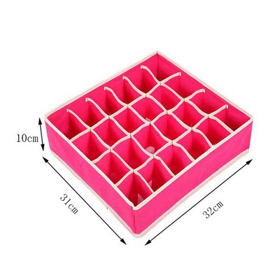 4 vnt / rinkinys apatinių liemenėlių laikymo dėžutė 6/7/8/24 tinklelio smėlio spalvos rožė raudona stalčių spinta Organizatorių dėžutė apatiniams kojinėms Liemenėlė