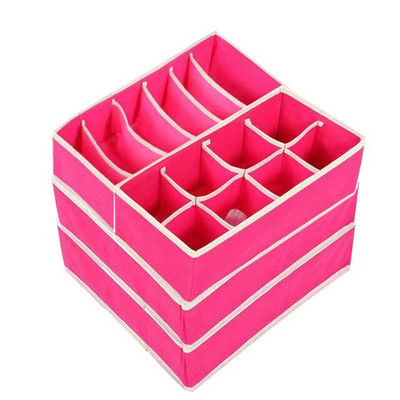 4 vnt / rinkinys apatinių liemenėlių laikymo dėžutė 6/7/8/24 tinklelio smėlio spalvos rožė raudona stalčių spinta Organizatorių dėžutė apatiniams kojinėms Liemenėlė