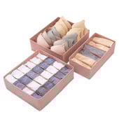 3 bucăți sutien lenjerie de corp cutie de depozitare cutie de depozitare sertar nețesut dulap organizatori depozitare organizator sertar cutii despărțitoare