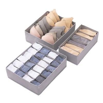 3 bucăți sutien lenjerie de corp cutie de depozitare cutie de depozitare sertar nețesut dulap organizatori depozitare organizator sertar cutii despărțitoare