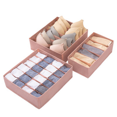 3 bucăți sutien lenjerie de corp cutie de depozitare cutie de depozitare sertar nețesut dulap organizatori depozitare organizator sertar cutii despărțitoare