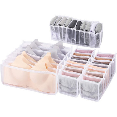 Apatinių drabužių stalčių laikiklis, sulankstomos apatinio trikotažo skirstytuvo dėžutės, spintos skyriai kojinėms Liemenėlės Kaklaraiščiai apatinio trikotažo šalikai