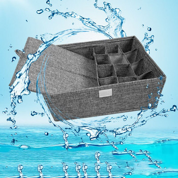 Миещи се кутии за съхранение Органайзери за сгъваеми чекмеджета за шкафове Шкафове за дрехи Бельо Кутия за съхранение на сутиени с капак