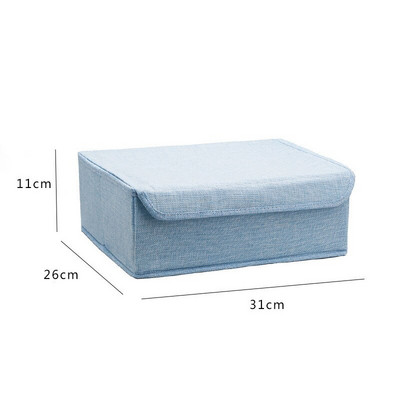 Mazgājamas glabāšanas organizatora kastes Salokāmas skapja atvilktņu organizatori Apģērbi Skapji Apakšveļa Apakšbikses Krūštura uzglabāšanas kaste ar vāku